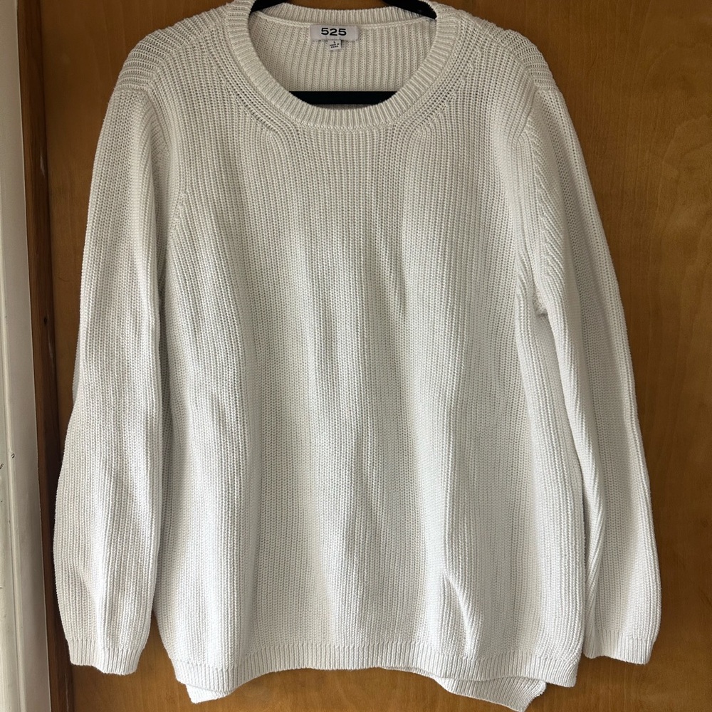525 America  women's Cream Crewneck Sweater